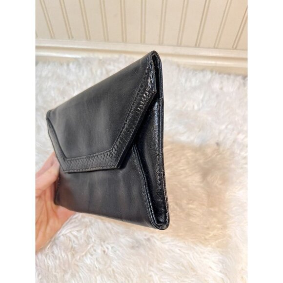 BUENO black Vintage Clutch Style Bag new - Picture 3 of 11